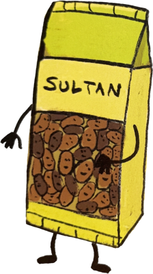Sultana box character dancing