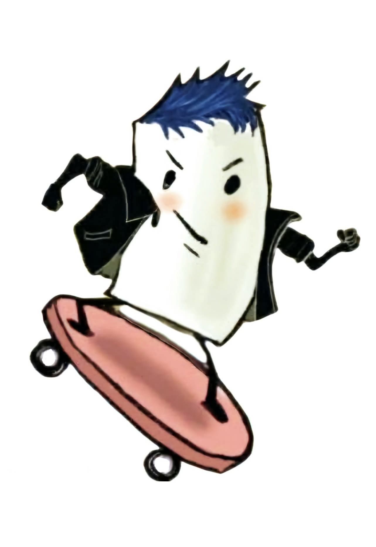 Mallow Skater — Sticker Friends 2D phone wallpaper