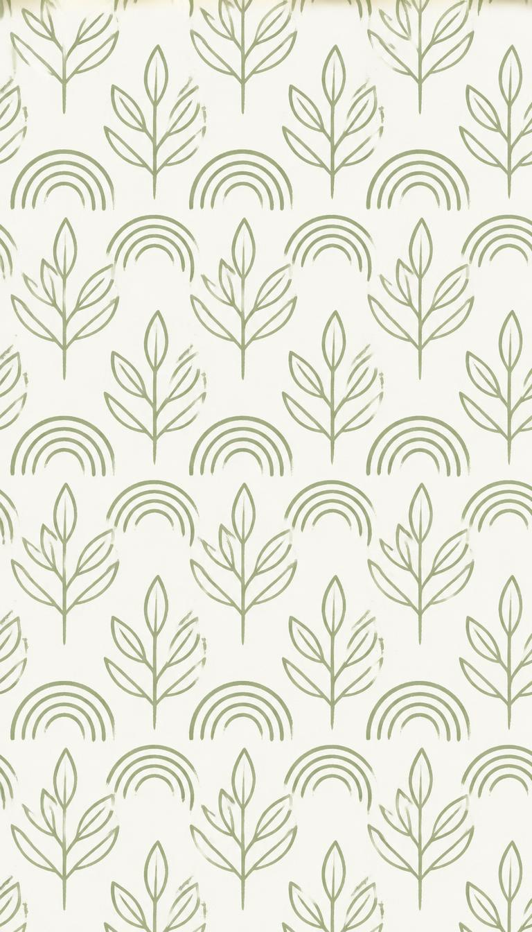 Leaf Press — Nature 2D phone wallpaper