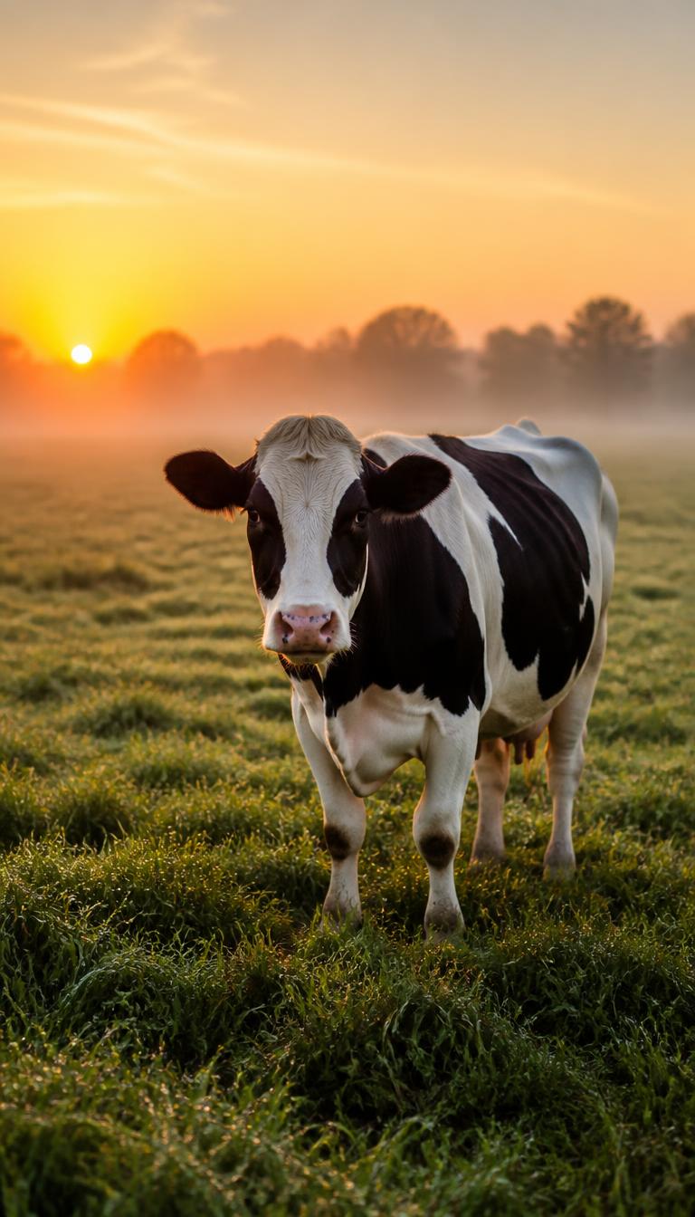 Meadow Cow — Animals 4D phone wallpaper