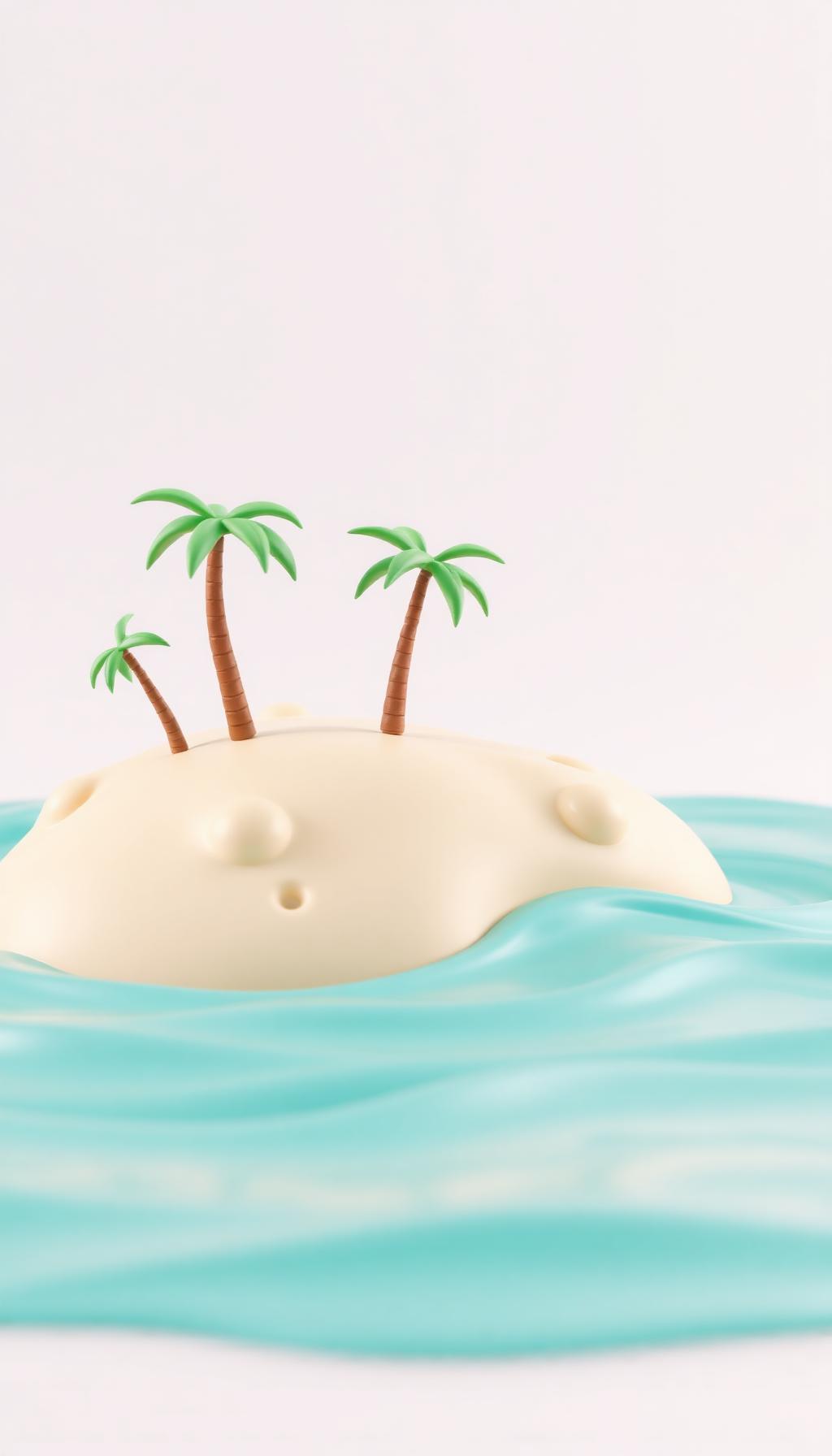 Palm Isle — Beach 3D phone wallpaper