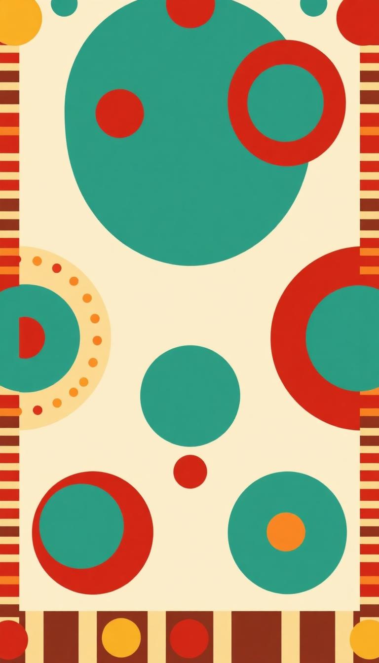 Carnival Geometry — Clowns 3D phone wallpaper