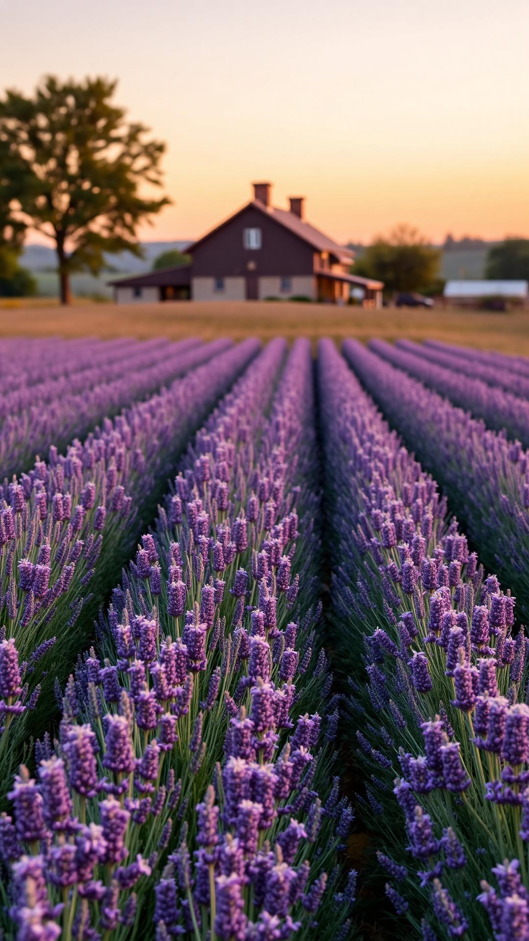 Lavender Lane — Farm 2D phone wallpaper