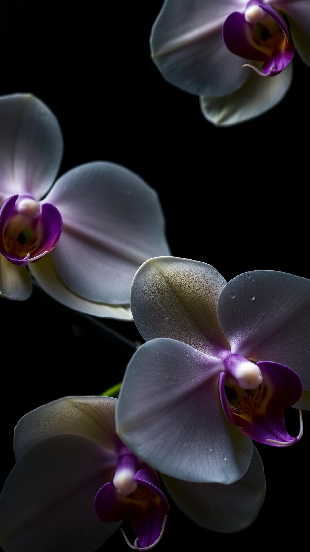 Orchid Macro — Flowers 4D phone wallpaper