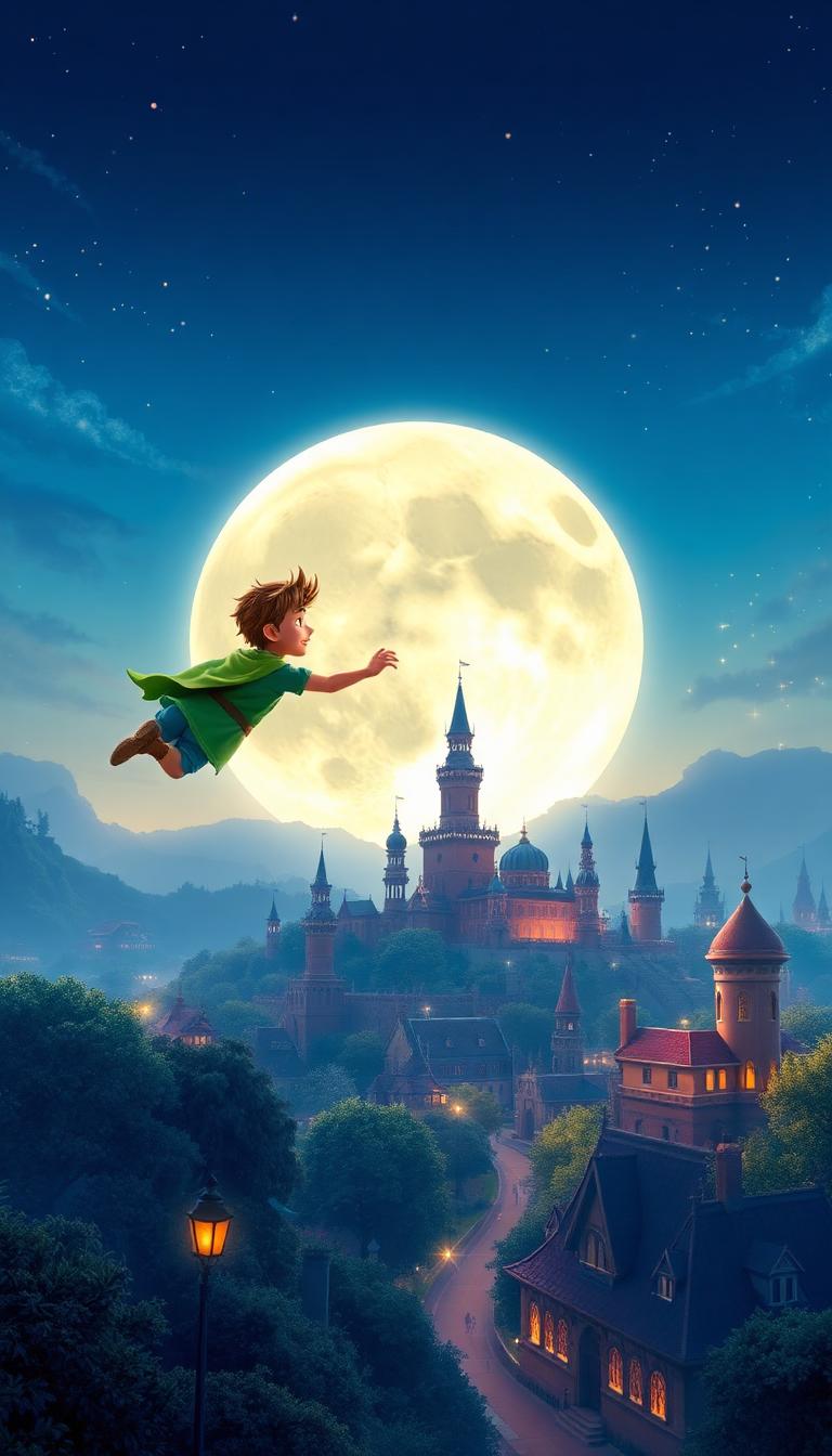 Boy Who Flew (Toon) — Cartoon Storybook 4D phone wallpaper