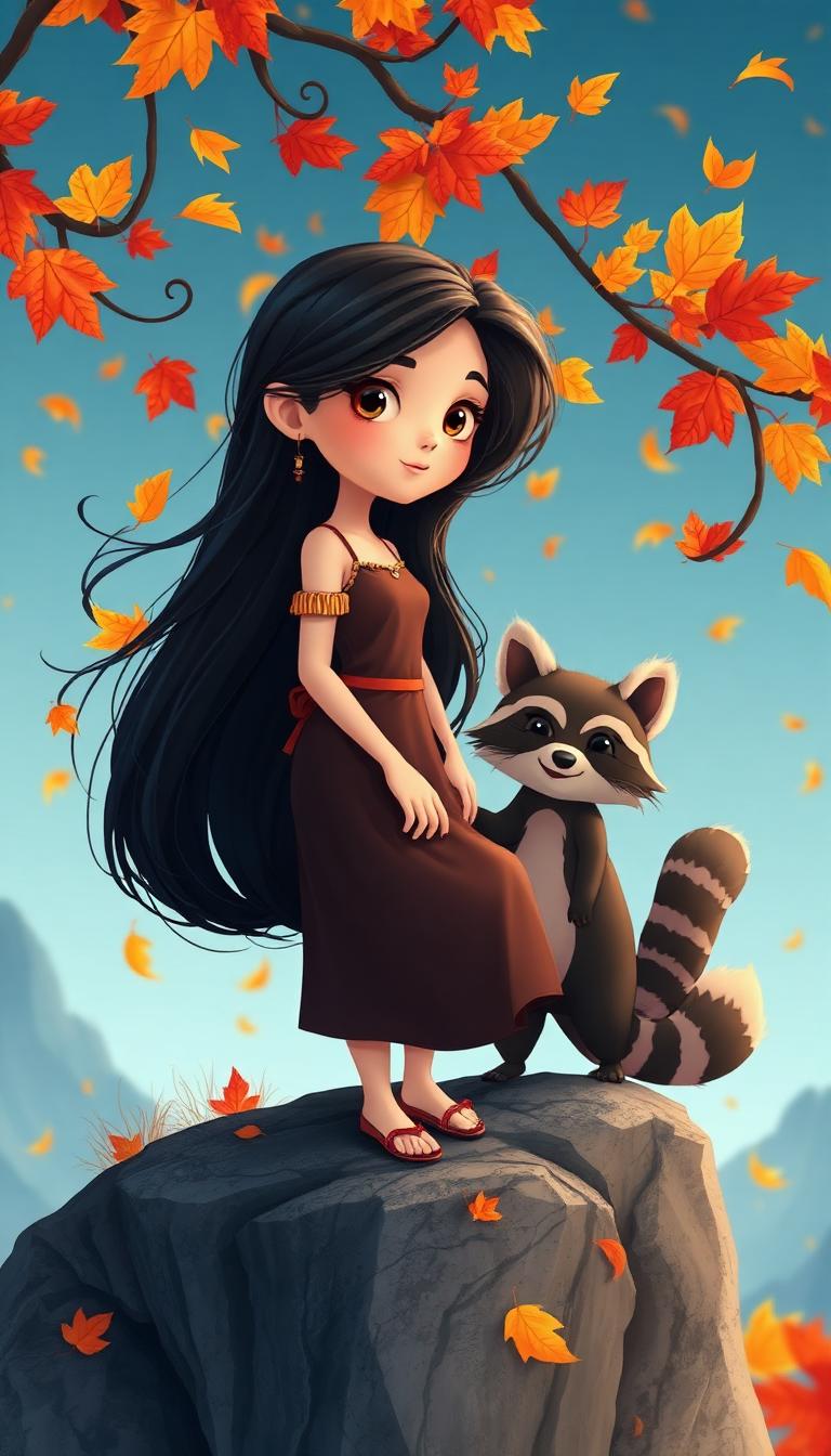 Wind Maiden (Toon) — Cartoon Storybook 4D phone wallpaper