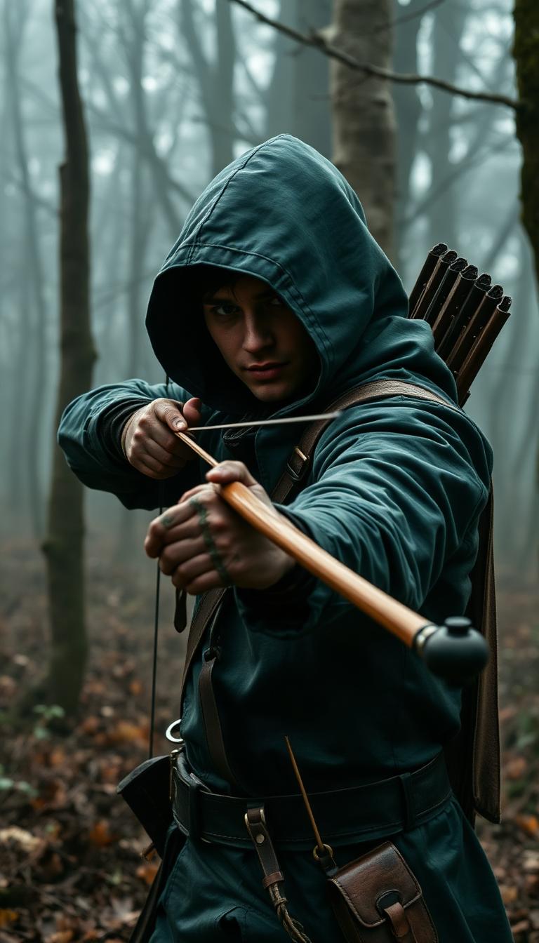 Greenwood Archer — Storybook 3D phone wallpaper