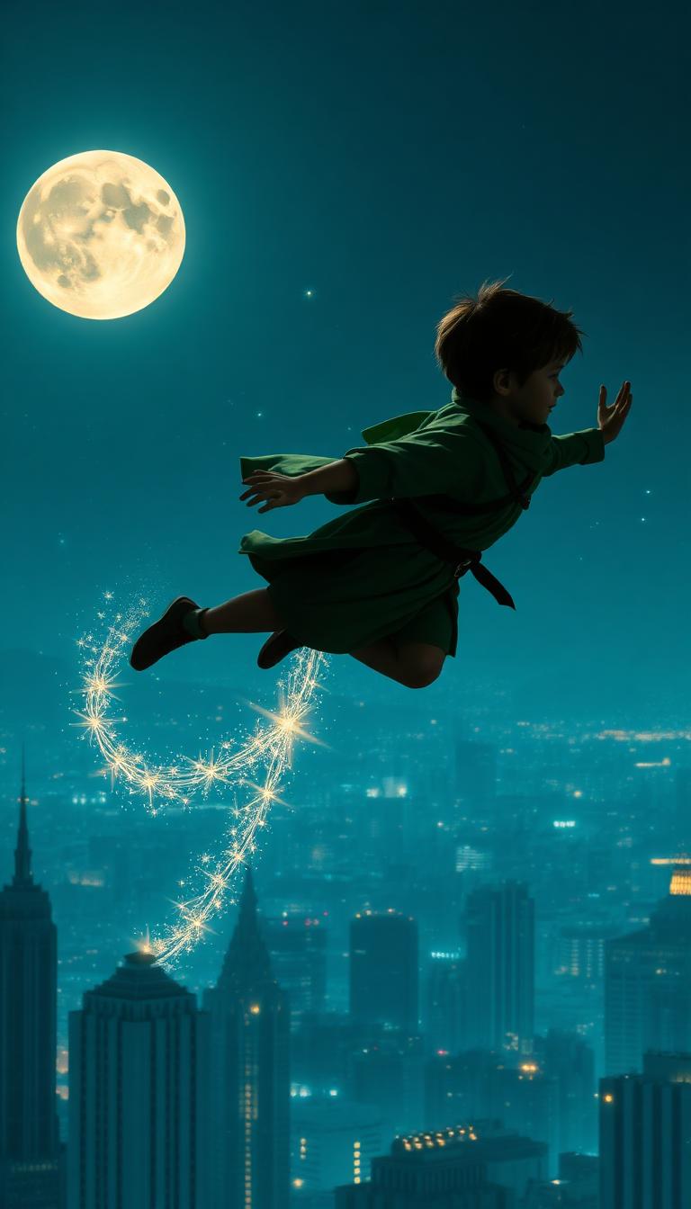 Boy Who Flew — Storybook 4D phone wallpaper