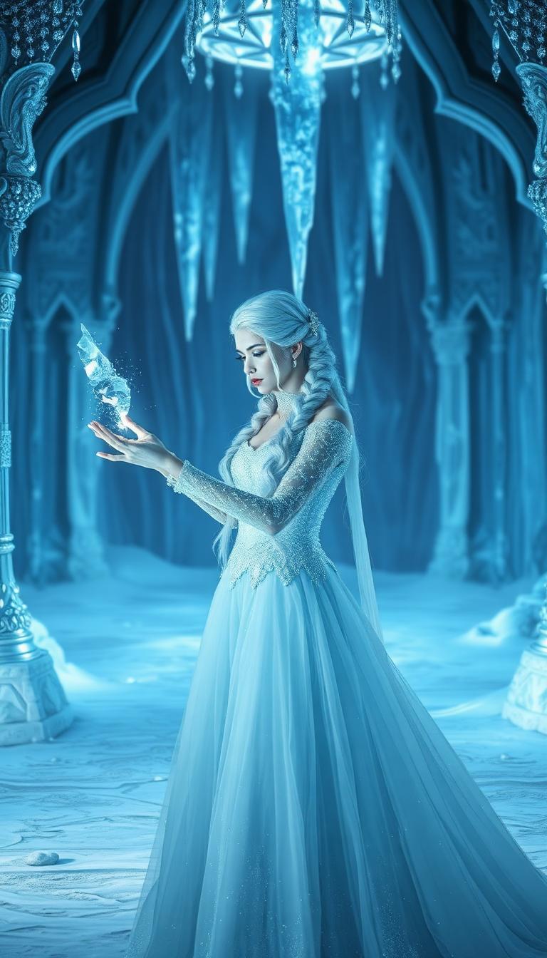 Frost Sovereign — Storybook 3D phone wallpaper
