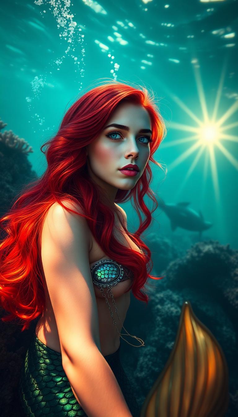 Coral Songstress — Storybook 2D phone wallpaper