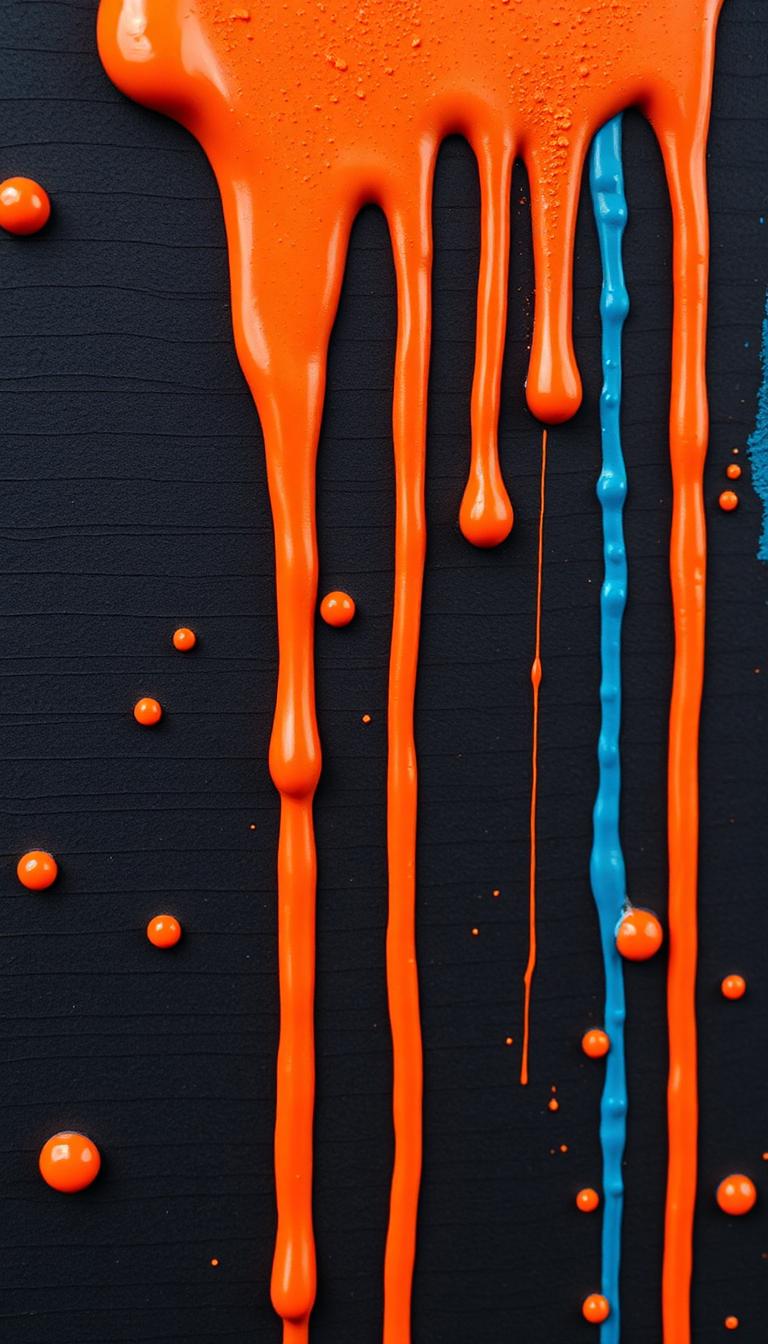 Paint Drips — Graffiti 2D phone wallpaper