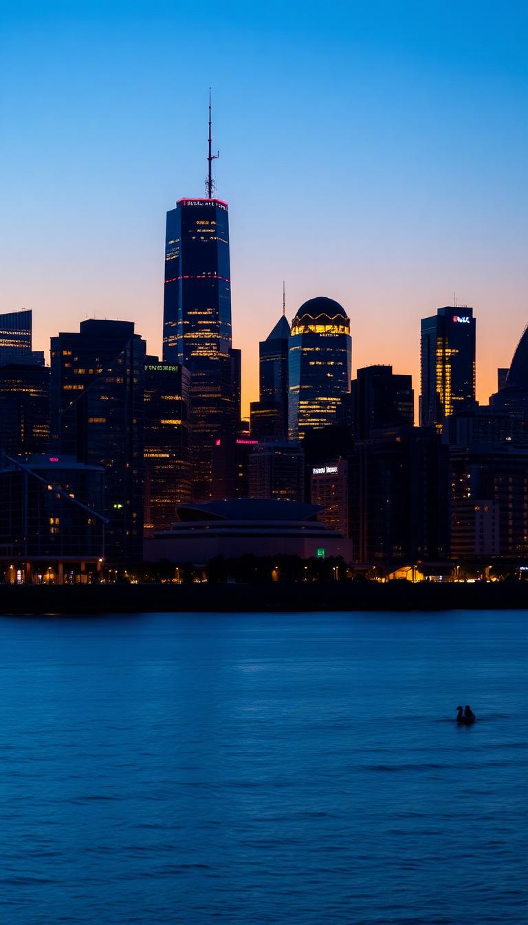 Skyline Dusk — Cityscapes 4D phone wallpaper