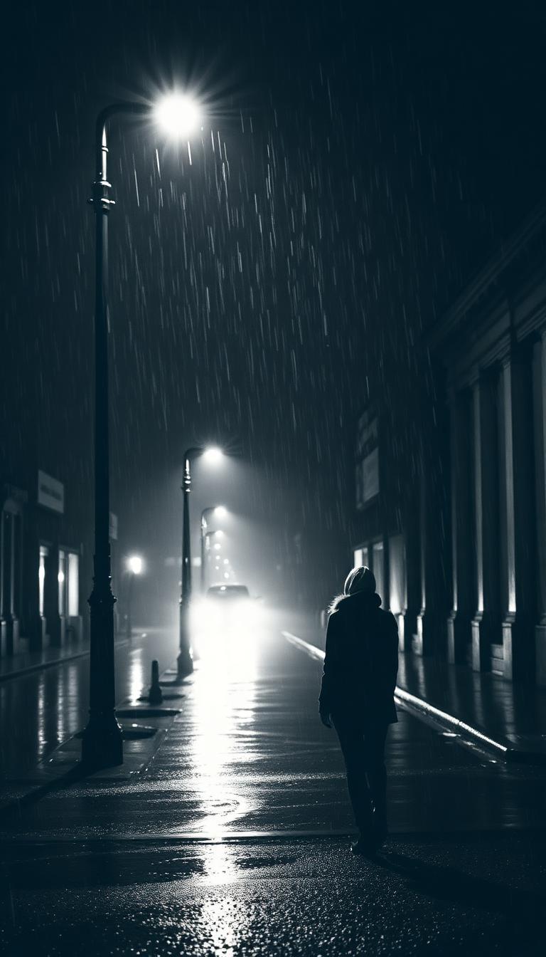Rain Street Noir — Noir 4D phone wallpaper