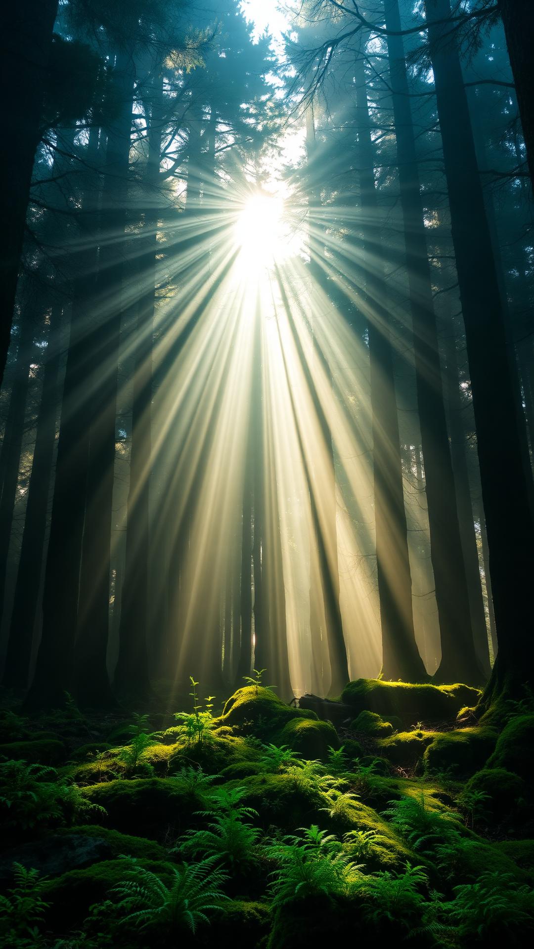 Sacred Grove — Nature 4D phone wallpaper