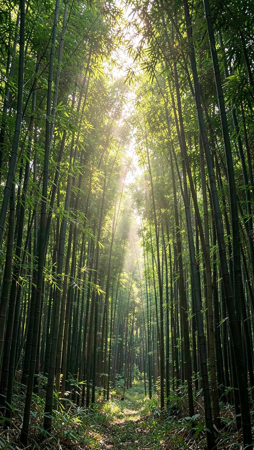 Bamboo Grove — Plants 4K phone wallpaper