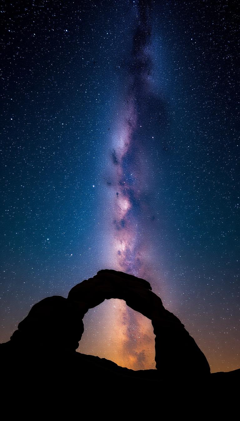 Milky Way Arch — Sci-Fi & Space 4K phone wallpaper