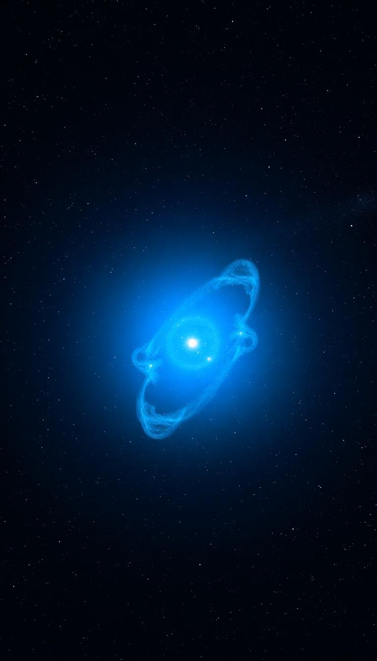 Blue Supergiant — Sci-Fi & Space 4D phone wallpaper