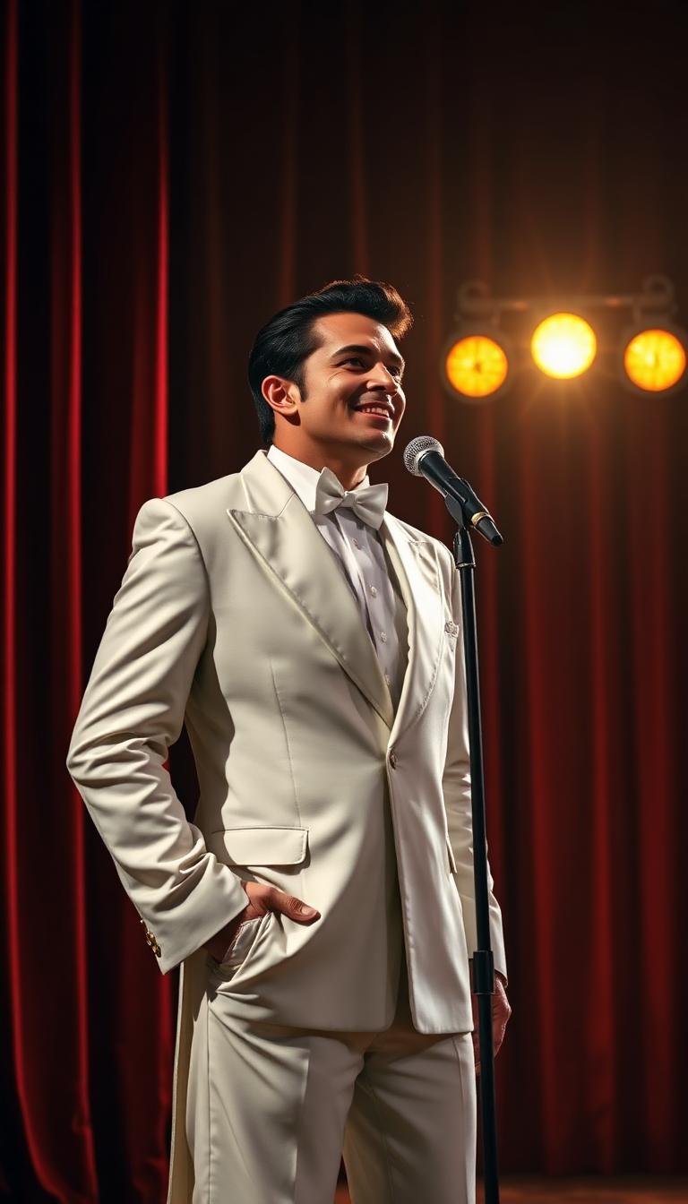 Velvet Curtain Crooner — Star Portraits 4D phone wallpaper
