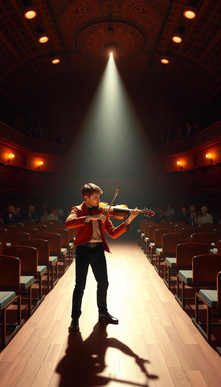 Concert Violinist — Star Portraits 2D phone wallpaper