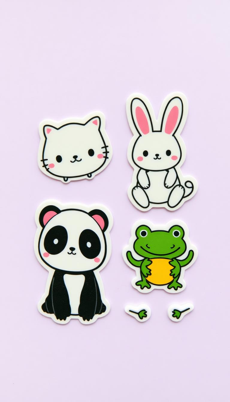 Kawaii Animal Sheet — Stickers 4D phone wallpaper