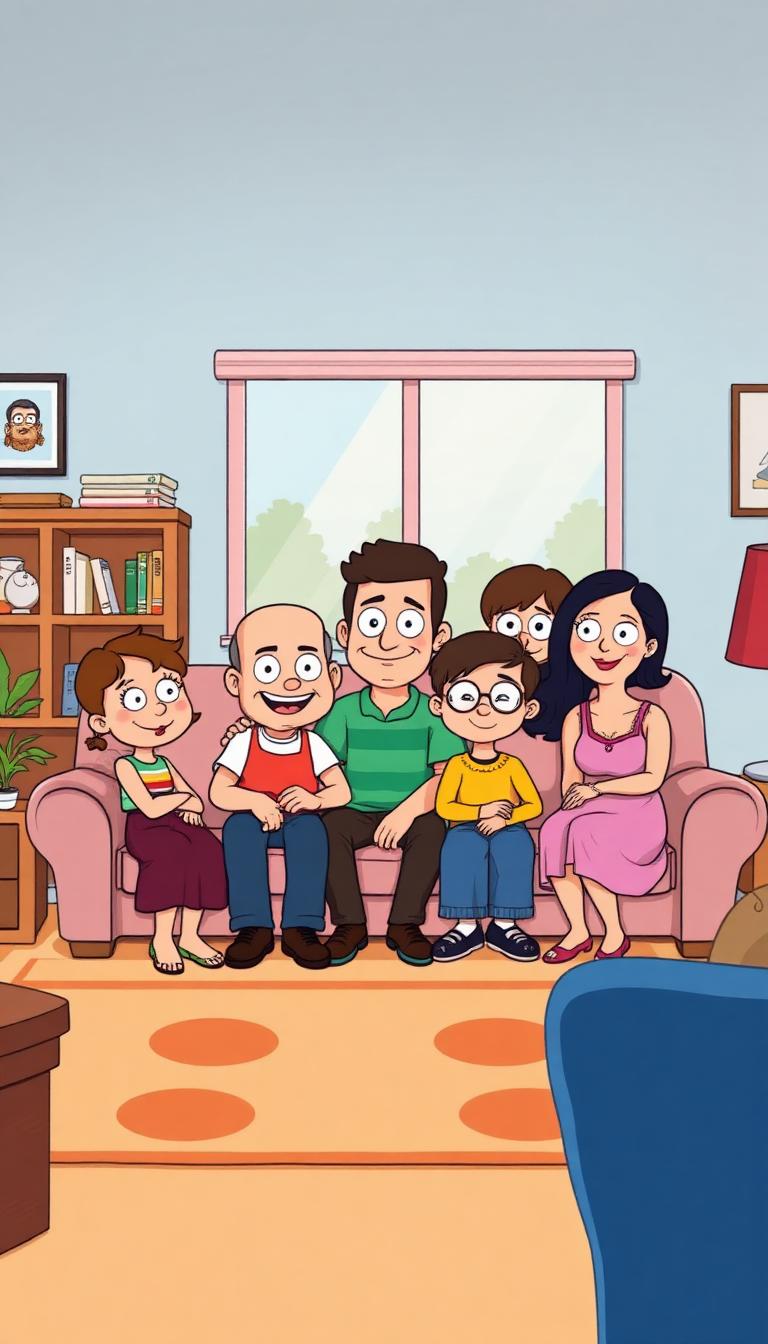 Couch Family — Toon TV 4D phone wallpaper