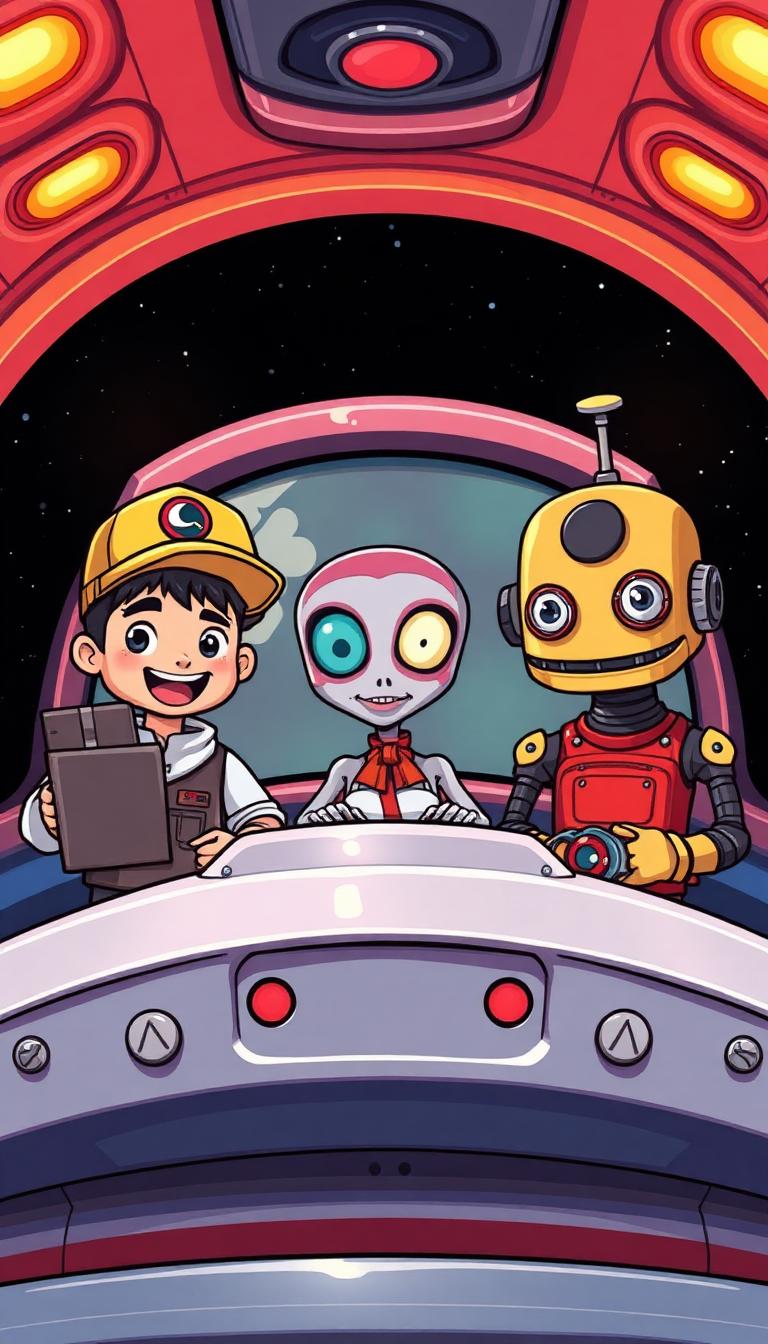 Space Crew 3000 — Toon TV 4D phone wallpaper