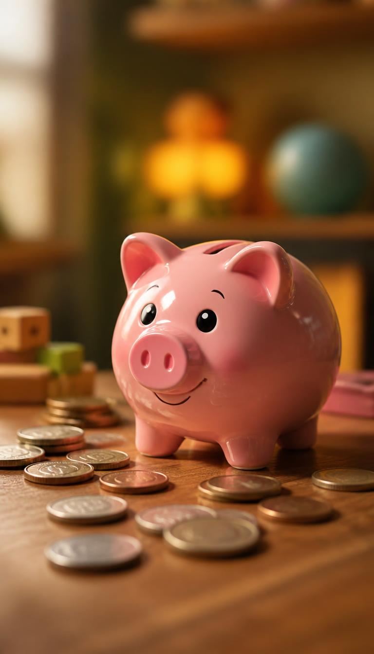 Piggy Bank Pal — Toy Friends 4D phone wallpaper